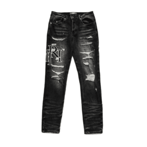 Calça Amiri Black Patch Jeans