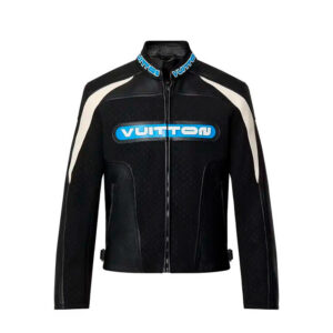 Jaqueta Couro Louis Vuitton Leather Mix Biker