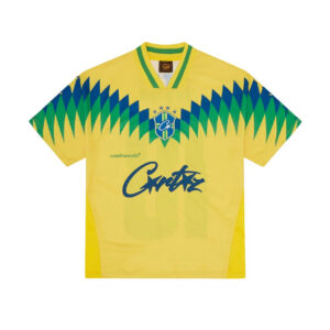 Camiseta Corteiz Futebol Brasil Amarela